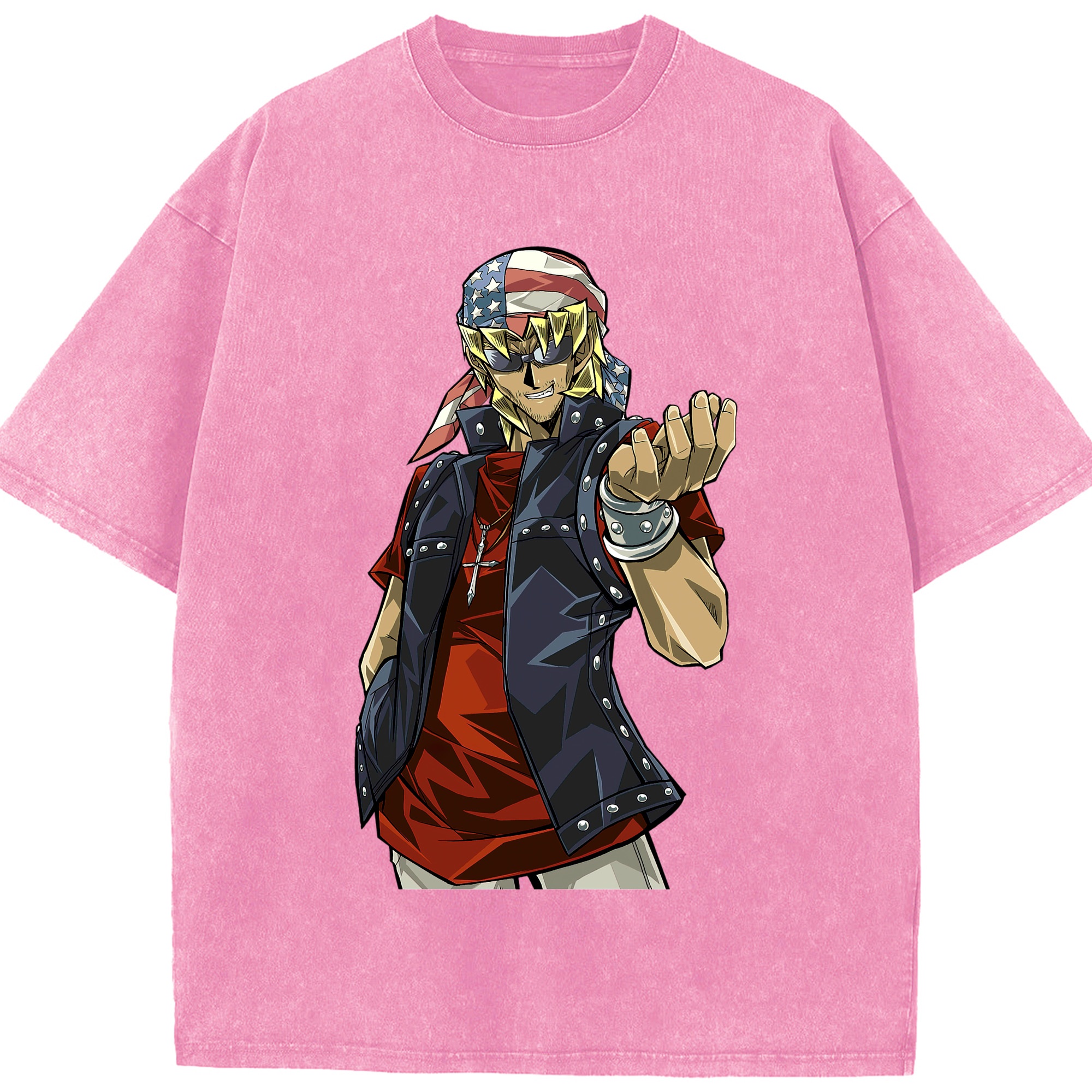 （画像用） 遊☆戯☆王 Yu-Gi-Oh! 綿100% ヴィンテージ風 半袖Tシャツ（フロントプリント）